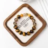 Distinctive Masculine Beaded Wristband for Stacking with Watches and Leather Bracelets